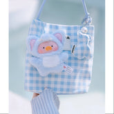 LuLu the Piggy Animal Party Puppet Show PVC Face Plush Keychain Elephant